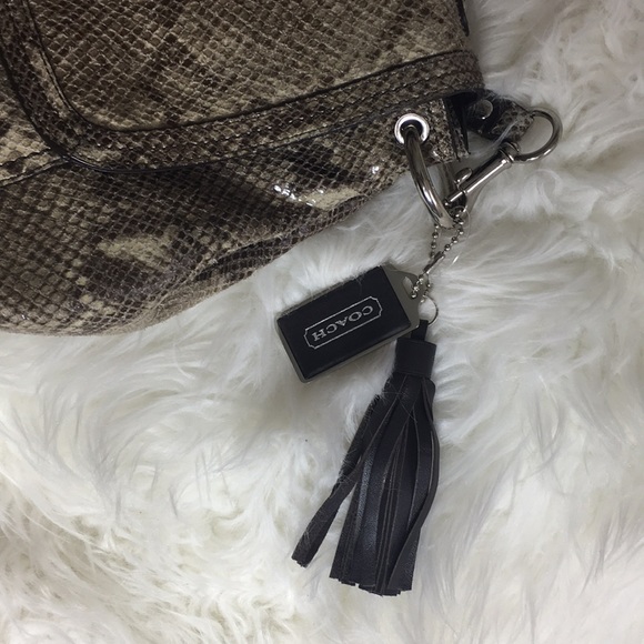 Coach bag python leather animal print purse - Picture 8 of 8